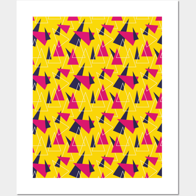 Triangle Seamless Pattern 015#002 Wall Art by jeeneecraftz